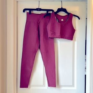 Perfect condition Booty By Brabants Croco Skin leggings & matching top